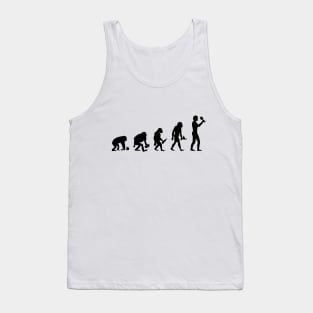 Human Evolution Wine Tank Top